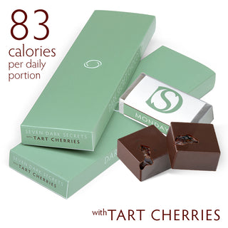 DARK SECRET chocolate with Tart Cherries - Two 7 day boxes