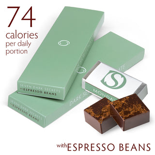 Dark chocolate with Espresso Beans - Two 7 day boxes