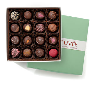 Fresh chocolate truffles 16 pc box