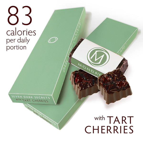 DARK SECRET chocolate with Tart Cherries - Two 7 day boxes