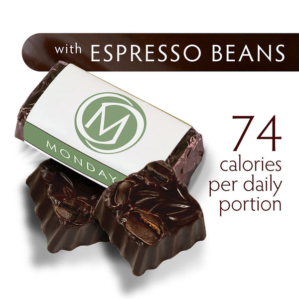 DARK SECRET chocolate with Espresso Beans - Two 7 day boxes product detail
