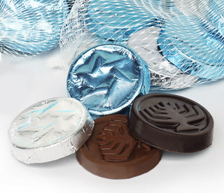 Gourmet Chocolate Gelt  / 2 bags / A half pound of gourmet chocolate, not the wax filled Gelt you grew up with