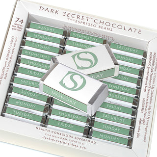 DARK SECRET chocolate with Espresso Beans - 30 Day Box