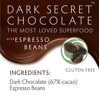 DARK SECRET chocolate with Espresso Beans - 30 Day Box