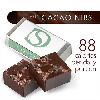 DARK SECRET chocolate with Cacao Nibs - 30 Day Box