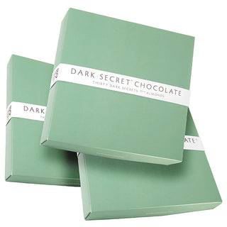 DARK SECRET chocolate with Almonds - Three 30 Day Boxes