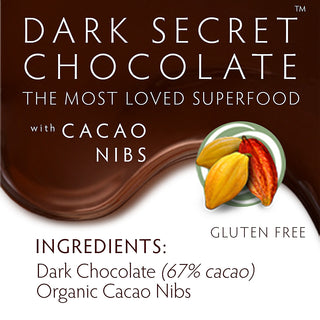 DARK SECRET chocolate with Cacao Nibs - Two 7 Day Boxes