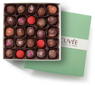 Fresh chocolate truffles 16 pc box