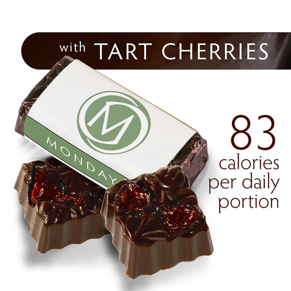 DARK SECRET chocolate with Tart Cherries - 30 Day Box product detail