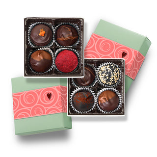 Special Valentine (2) 4 pc boxes / fresh chocolate truffles