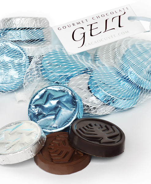 Gourmet Chocolate Gelt  / 2 bags / A half pound of gourmet chocolate, not the wax filled Gelt you grew up with